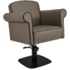 fauteuil de coiffure - mobilier de coiffure professionnel - chaise de coiffure - siège de coiffure - fauteuil de coiffure pour femme - meubles pour salon de coiffure - fauteuil de coiffure hydraulique - fauteuil coiffeur base carrée - fauteuil de coiffure éco-cuir - siège de coiffure design gris
