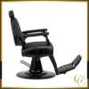Fauteuil de barbier leo full black - chaise Barbier LEO full black - Fauteuil de Barbier full black Black - Fauteuil de coiffure LEO full black - mobilier de coiffure haut de gamme
