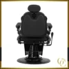 Fauteuil de barbier leo full black - chaise Barbier LEO full black - Fauteuil de Barbier full black Black - Fauteuil de coiffure LEO full black - mobilier de coiffure haut de gamme