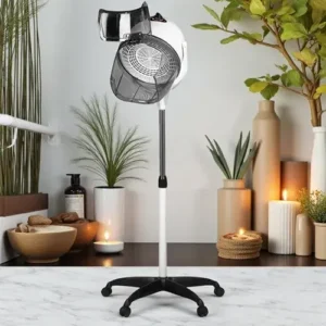 Casque de Séchage Gabbiano Dryer 1600 Blanc - Casque Sèche-Cheveux Gabbiano - Casque sèche-cheveux sur Pied - Casque pour salon de coiffure - Équipements de coiffure professionnels