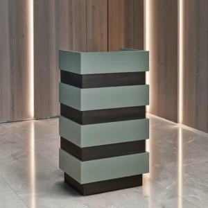 hair salon reception desk - professional reception counter - white reception furniture - aesthetic reception counter - hair salon reception furniture - gabbiano reception desk - beauty salon counter - modern reception furniture - tufted white counter - practical reception furniture - reception unit with drawer - design reception counter - compact reception furniture - professional salon furniture - functional reception counter