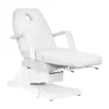 SOFT 1 WHITE Motor (3) Electric beauty treatment chair - Professional beauty table - High-end beauty chair - Professional beauty furniture - 4-motor electric chair - Heated treatment table - Adjustable beauty chair - Motorized beauty bed - Professional spa equipment - Premium PU beauty chair