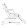 SOFT 1 WHITE Motor (4) Electric beauty treatment chair - Professional beauty table - High-end beauty chair - Professional beauty furniture - 4-motor electric chair - Heated treatment table - Adjustable beauty chair - Motorized beauty bed - Professional spa equipment - Premium PU beauty chair