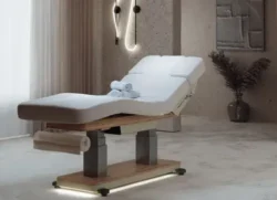 VIRGO 4 CR OAK (7) Massage table virgo 4 motors - professional beauty treatment table - professional beauty furniture - beauty furniture for SPA - Professional massage table