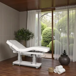 VIRGO 4 W OAK (1) Massage table virgo 4 motors - professional beauty treatment table - professional beauty furniture - beauty furniture for SPA - Professional massage table