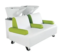 BOOM (4) Bac à shampoing boom - Bac de lavage massant - Mobilier de coiffure professionnel - bac de lavage 2 places - Bac à shampoing 2 places