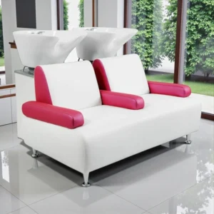 Boom shampoo basin - Massaging wash basin - Professional hairdressing furniture - 2-seater wash basin - 2-seater shampoo basin