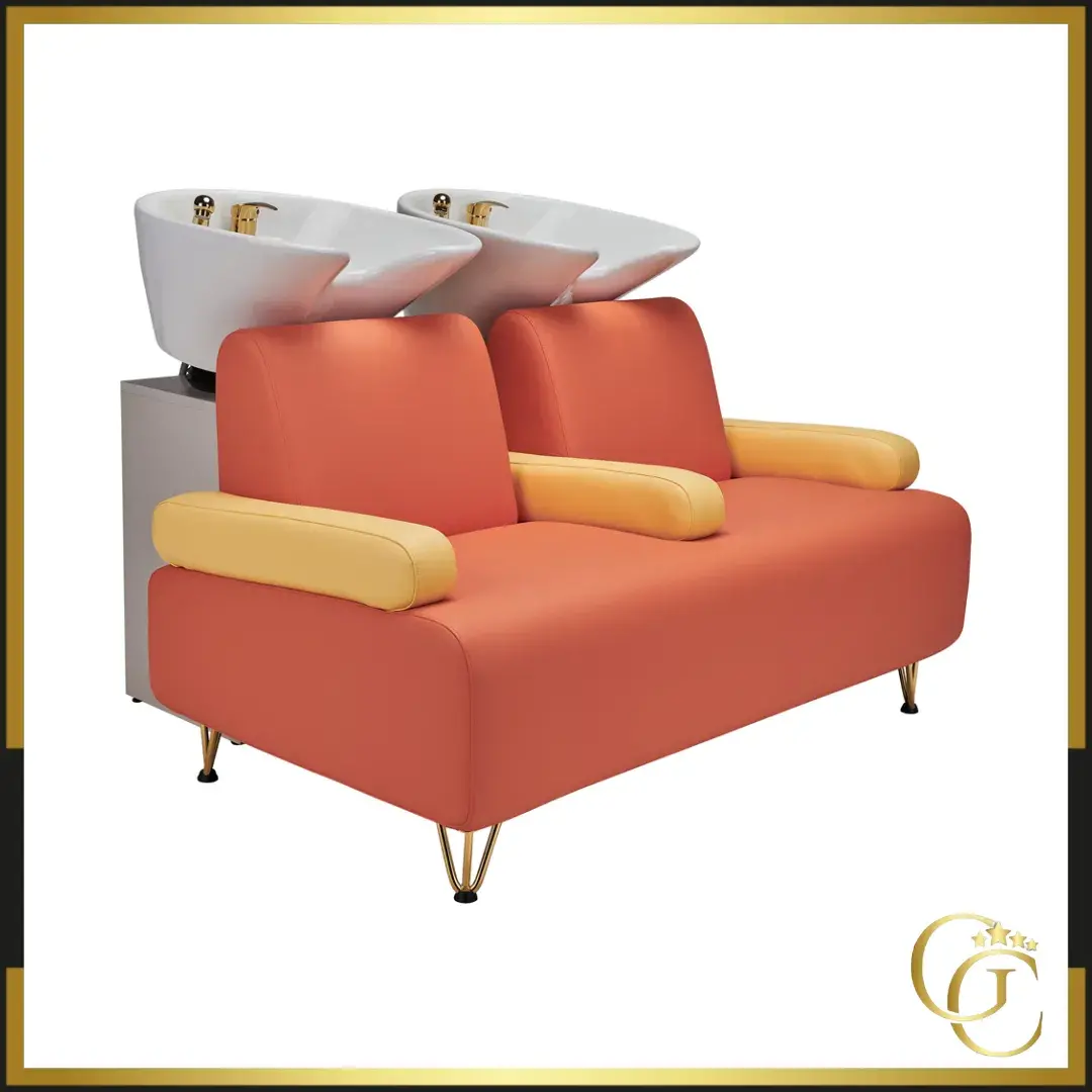 Bac à shampoing boom Bac à shampoing boom - Bac de lavage massant - Mobilier de coiffure professionnel - bac de lavage 2 places - Bac à shampoing 2 places