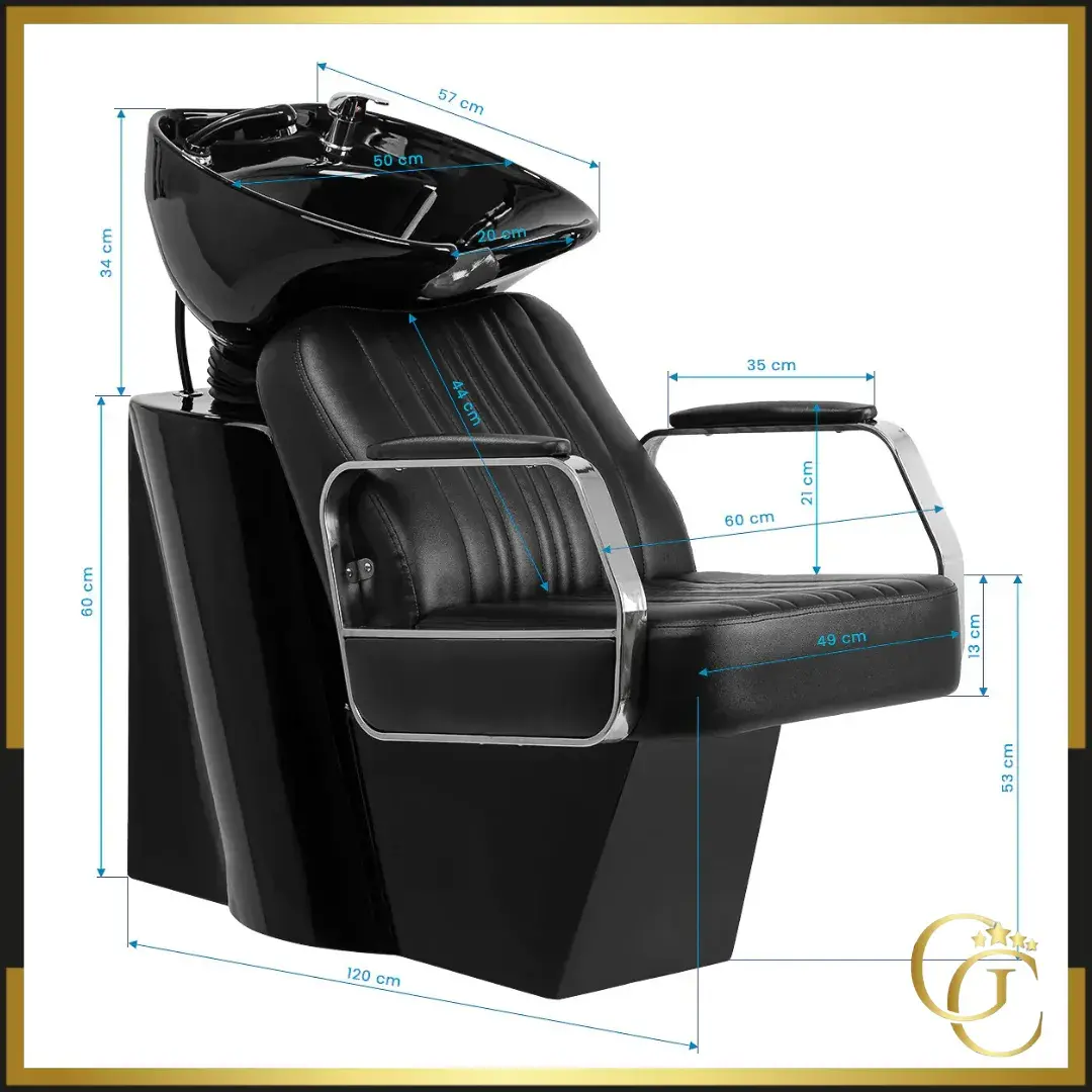 shampoo basin patrizio black - wash basin patrizio black - Professional hairdressing furniture - wash basin for hairdressing salon - professional wash basin