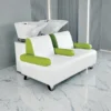 bac à shampoing - bac coiffure ergonomique - meuble lavage salon - vasque céramique basculante - bac shampoing compact - fauteuil lavage professionnel - structure polypropylène résistante - siège réglable salon - bac lavage noir premium - équipement coiffure durable - bac shampoing confortable - mobilier salon coiffure - bac lavage haute qualité - vasque profonde ergonomique - bac shampoing design moderne