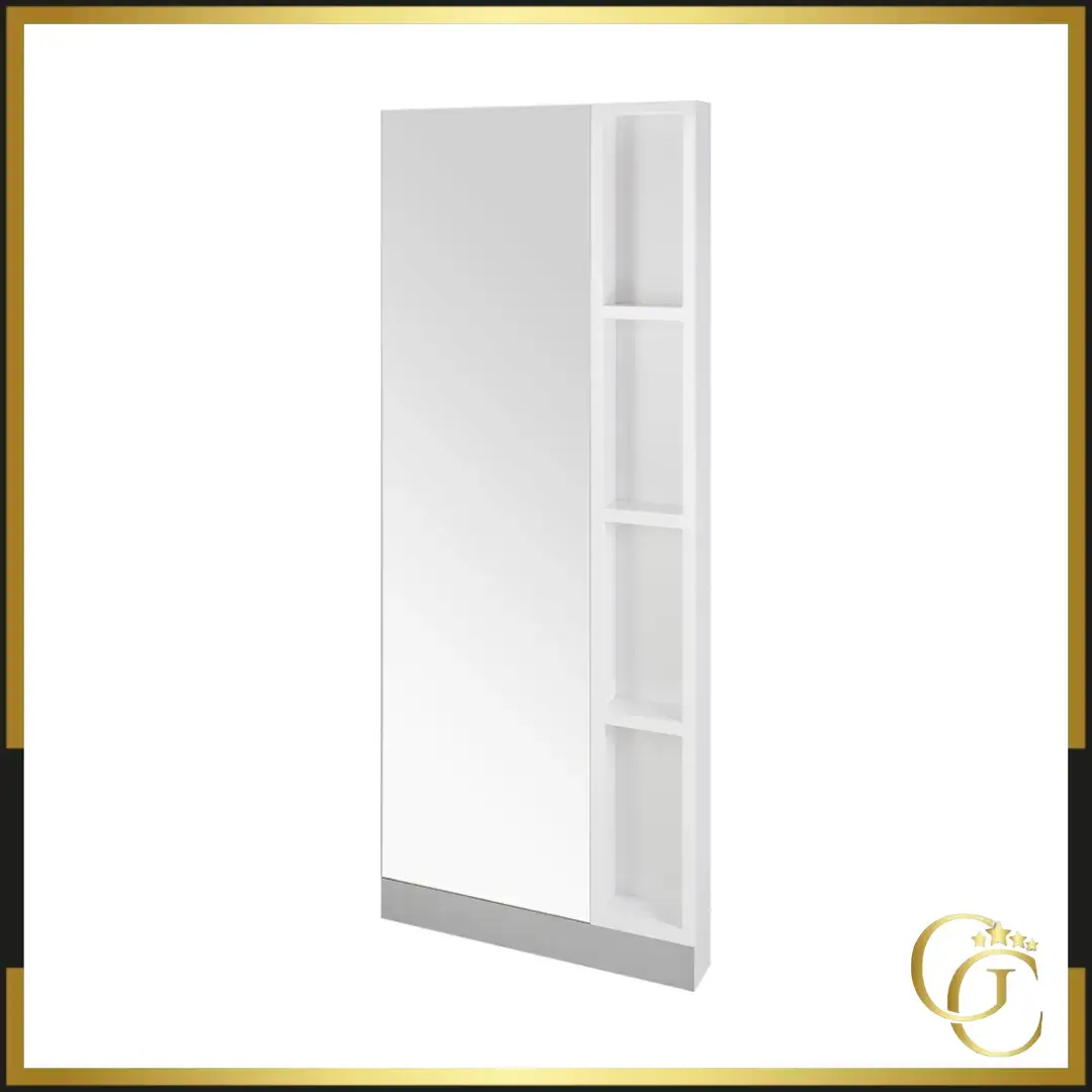 Coiffeuse murale GLOBE -poste de coiffage globe - poste de coiffure globe - mobilier de coiffure professionnel - meuble pour pour salon de coiffure