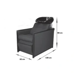 DOLLY (13) Bac à shampoing dolly - Bac de lavage massant - Mobilier de coiffure professionnel - bac de lavage pour salon de coiffure - bac de lavage dolly