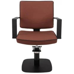 Dolly (5) fauteuil de coiffure - mobilier de coiffure professionnel - chaise de coiffure - siège de coiffure - fauteuil de coiffure pour femme - meubles pour salon de coiffure - fauteuil de coiffure hydraulique - fauteuil coiffeur base carrée - fauteuil de coiffure éco-cuir - siège de coiffure design gris