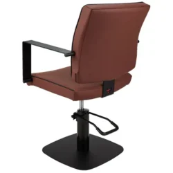 fauteuil de coiffure - mobilier de coiffure professionnel - chaise de coiffure - siège de coiffure - fauteuil de coiffure pour femme - meubles pour salon de coiffure - fauteuil de coiffure hydraulique - fauteuil coiffeur base carrée - fauteuil de coiffure éco-cuir - siège de coiffure design gris