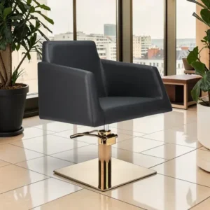 fauteuil de coiffure - mobilier de coiffure professionnel - chaise de coiffure - siège de coiffure - fauteuil de coiffure pour femme - meubles pour salon de coiffure - fauteuil de coiffure hydraulique - fauteuil coiffeur base carrée - fauteuil de coiffure éco-cuir - siège de coiffure design gris