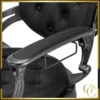 Fauteuil de barbier niccolo Cb - chaise de Barbier niccolo Cb - Fauteuil de coiffure pour homme - chaise de coiffure vintage - mobilier de barbier professionnel