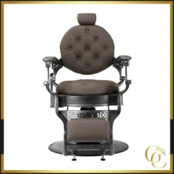 Fauteuil de barbier niccolo BR - chaise de Barbier niccolo BR- Fauteuil de coiffure pour homme - chaise de coiffure vintage - mobilier de barbier professionnel