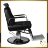 Fauteuil de barbier patrizio black - chaise de barbier patrizio black - Fauteuil de coiffure professionnel - mobilier pour salon de coiffure - chaise de coiffure professionnel