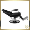 Fauteuil de barbier patrizio black - chaise de barbier patrizio black - Fauteuil de coiffure professionnel - mobilier pour salon de coiffure - chaise de coiffure professionnel