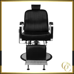 Fauteuil de barbier patrizio black - chaise de barbier patrizio black - Fauteuil de coiffure professionnel - mobilier pour salon de coiffure - chaise de coiffure professionnel