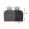 Bac à shampoing globe sofa - Bac à shampoing globe SOFA 2 places- Bac de lavage massant - Mobilier de coiffure professionnel - bac de lavage pour salon de coiffure - bac de lavage globe SOFA 2 places
