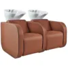Bac à shampoing globe sofa - Bac à shampoing globe SOFA 2 places- Bac de lavage massant - Mobilier de coiffure professionnel - bac de lavage pour salon de coiffure - bac de lavage globe SOFA 2 places