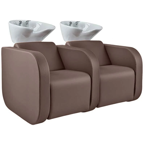 Bac à shampoing globe sofa - Bac à shampoing globe SOFA 2 places- Bac de lavage massant - Mobilier de coiffure professionnel - bac de lavage pour salon de coiffure - bac de lavage globe SOFA 2 places