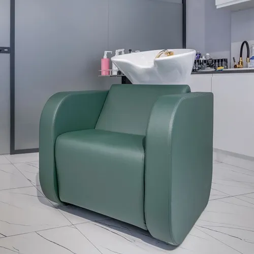 Bac à shampoing globe - Bac de lavage massant - Mobilier de coiffure professionnel - bac de lavage pour salon de coiffure - bac de lavage globe