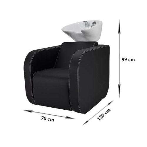 Bac à shampoing globe - Bac de lavage massant - Mobilier de coiffure professionnel - bac de lavage pour salon de coiffure - bac de lavage globe