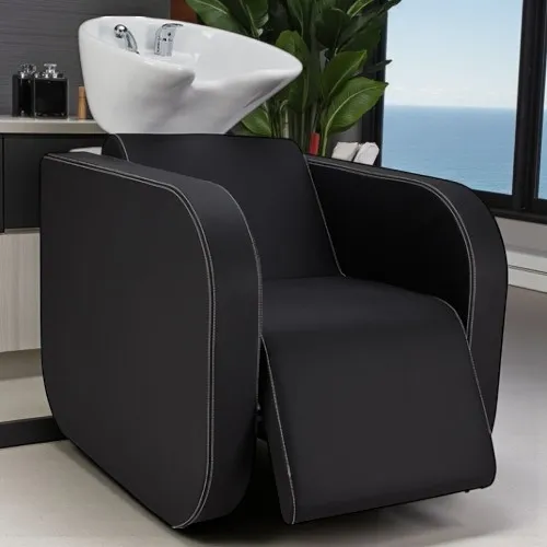 Bac à shampoing globe - Bac de lavage massant - Mobilier de coiffure professionnel - bac de lavage pour salon de coiffure - bac de lavage globe