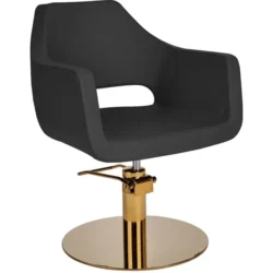 MAREA (11) hairdressing chair - professional hairdressing furniture - hairdressing chair - hairdressing seat - ladies' hairdressing chair - hairdressing salon furniture - hydraulic hairdressing chair - square base hairdresser chair - faux leather hairdressing chair - grey designer hairdressing seat