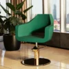 fauteuil de coiffure - mobilier de coiffure professionnel - chaise de coiffure - siège de coiffure - fauteuil de coiffure pour femme - meubles pour salon de coiffure - fauteuil de coiffure hydraulique - fauteuil coiffeur base carrée - fauteuil de coiffure éco-cuir - siège de coiffure design gris