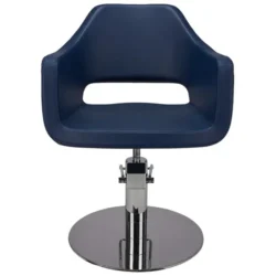 MAREA (7) hairdressing chair - professional hairdressing furniture - hairdressing chair - hairdressing seat - ladies' hairdressing chair - hairdressing salon furniture - hydraulic hairdressing chair - square base hairdresser chair - faux leather hairdressing chair - grey designer hairdressing seat