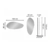 NUVOLA (5) Hairdressing mirror nuvola - Hairdressing station nuvola- Wall-mounted hairdresser nuvola - Hairdressing station for hairdressing salon - professional hairdressing furniture - furniture for hairdressing salon - furniture ceriotti