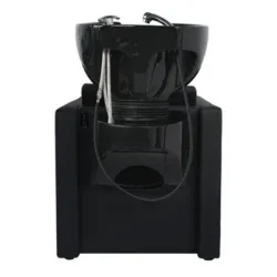 PEEK POWER + Black (1) Bac à shampoing électrique peek power + - Bac de lavage peek power + - Mobilier de coiffure professionnel - bac de lavage pour salon de coiffure - bac de lavage électrique
