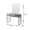 Coiffeuse murale loft s - Poste de coiffage loft s - Coiffeuse avec miroir loft s- coiffeuse pour salon de coiffure - mobilier de coiffure professionnel - meuble pour pour salon de coiffure