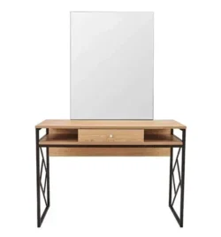 Coiffeuse murale loft s - Poste de coiffage loft s - Coiffeuse avec miroir loft s- coiffeuse pour salon de coiffure - mobilier de coiffure professionnel - meuble pour pour salon de coiffure