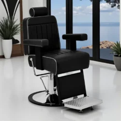 Fauteuil de barbier brookland - chaise de Barbier brookland - Fauteuil de coiffure pour homme - chaise de coiffure vintage - mobilier de barbier professionnel