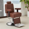 Fauteuil de barbier brookland - chaise de Barbier brookland - Fauteuil de coiffure pour homme - chaise de coiffure vintage - mobilier de barbier professionnel