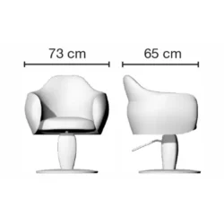 Fauteuil de coiffure SFERA (1) Fauteuil de coiffure SFERA - chaise de coiffure SFERA - fauteuil de coiffure professionnel - mobilier pour salon de coiffure - meuble pour salon de coiffure - Ceriotti - Groupe Coiff