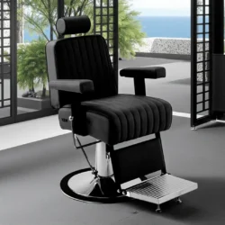 Fauteuil de barbier kingsman - chaise de Barbier kingsman - Fauteuil de coiffure pour homme - chaise de coiffure vintage - mobilier de barbier professionnel