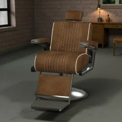 Fauteuil de barbier voyagers - chaise de Barbier voyagers - Fauteuil de coiffure pour homme - chaise de coiffure vintage - mobilier de barbier professionnel
