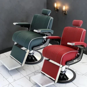 professional barber chair - luxury barber chair - barber chair - vintage barbershop chair - high-end barber furniture - professional hair salon chair - hydraulic barber chair - tufted barber chair - sturdy barber chair - gold design barber chair - luxury retro barber chair - premium barbershop equipment - comfort barber chair - adjustable barber chair - gold aluminum barber chair