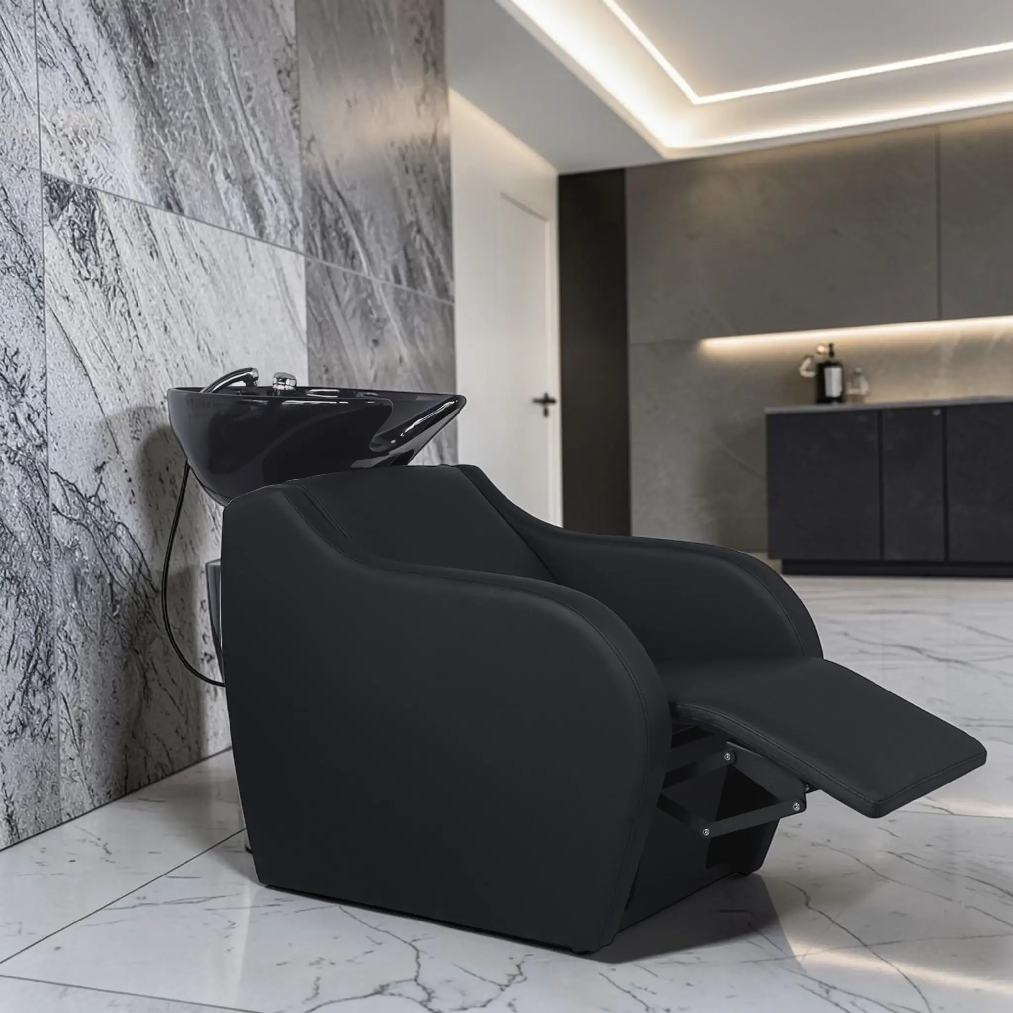 Bac à shampoing électrique wisp power + - Bac de lavage wisp power + - Mobilier de coiffure professionnel - bac de lavage pour salon de coiffure - bac de lavage électrique