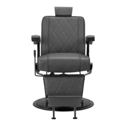 Fauteuil de barbier anders full grey - Fauteuil barbier Anders full grey - chaise barbier Anders full grey - mobilier de coiffure professionnel - Fauteuil barbier professionnel