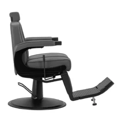 Fauteuil de barbier anders full grey - Fauteuil barbier Anders full grey - chaise barbier Anders full grey - mobilier de coiffure professionnel - Fauteuil barbier professionnel