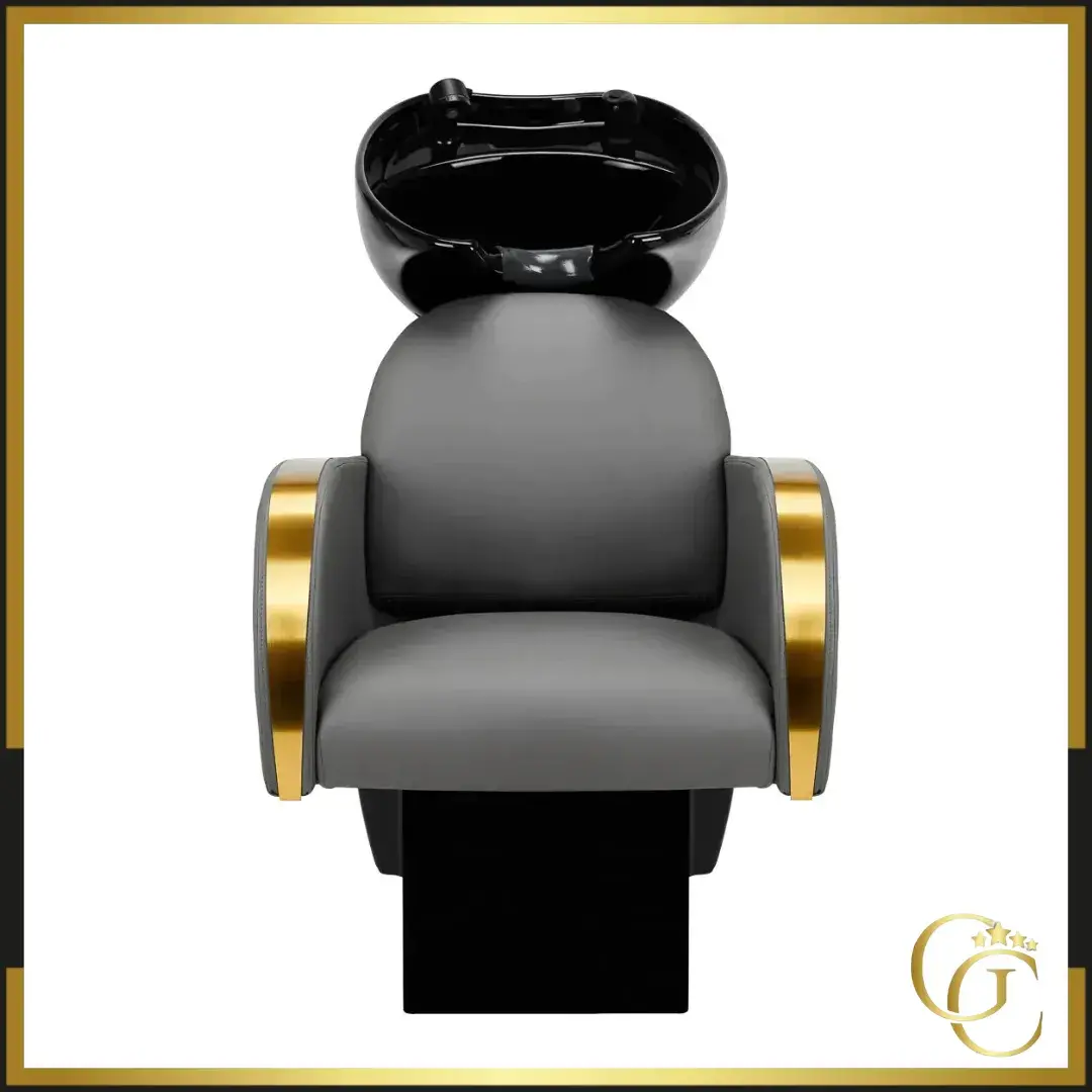 Bac à Shampoing Garance Gris - Bac de lavage Garance Gris - Bac à Shampoing pour salon de coiffure - Bac de lavage pour salon de coiffure - mobilier de coiffure haut de gamme