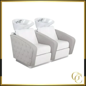 Bac à shampoing ROYAL sofa - Bac de lavage massant - Mobilier de coiffure professionnel - bac de lavage 2 places - Bac à shampoing 2 places