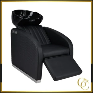 Bac à shampoing massant sheldon noir - Mobilier de coiffure professionnel - bac de lavage pour salon de coiffure - bac de lavage sheldon - bac de lavage shiatsu - Bac à shampoing shiatsu