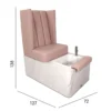 Fauteuil de pédicure SPA Dream - Fauteuil pédicure professionnel - Fauteuil Spa haut de gamme - Mobilier esthétique REM - Mobilier esthétique professionnel